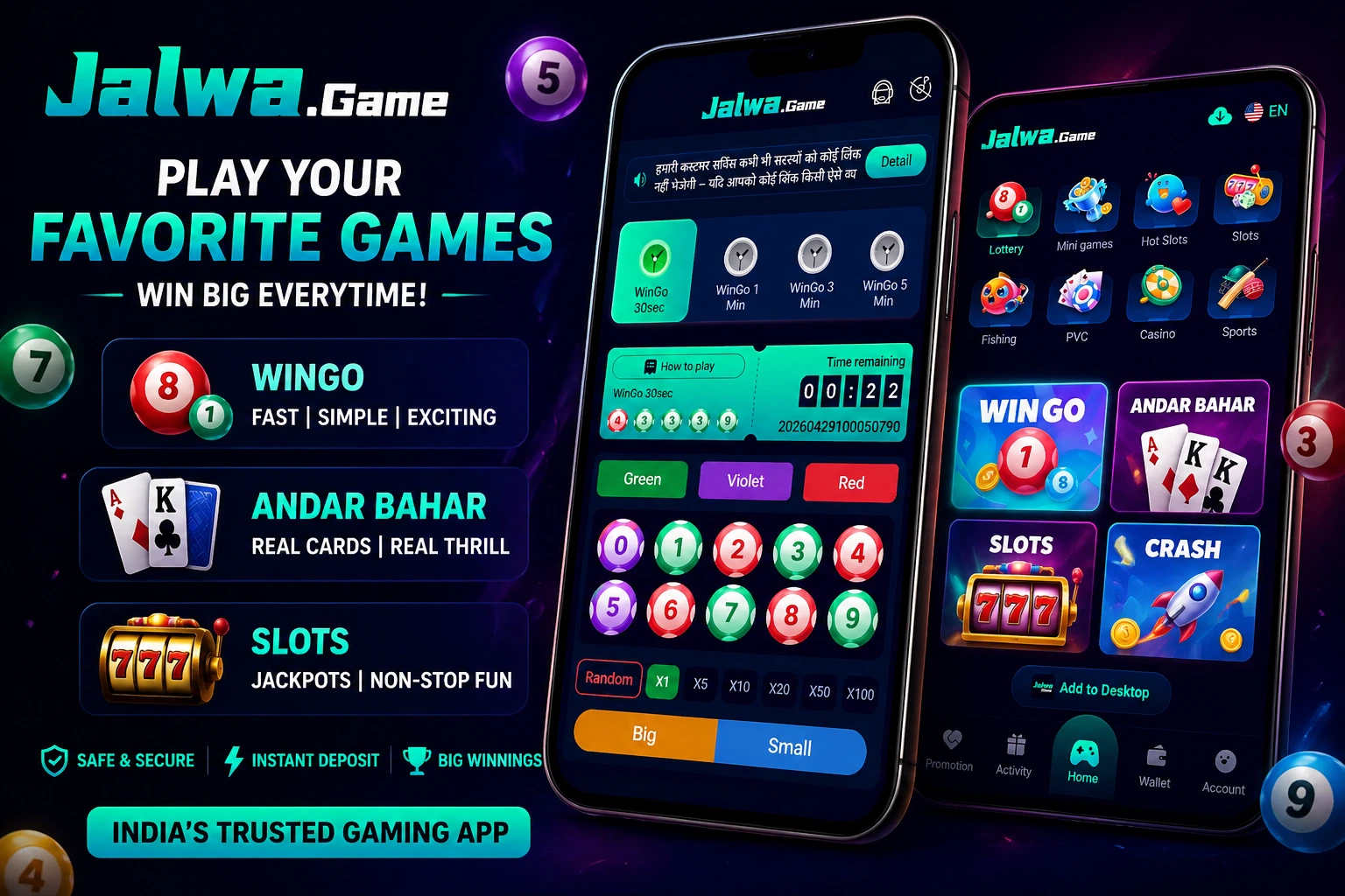 Popular online casino games in India on Jalwa Game app