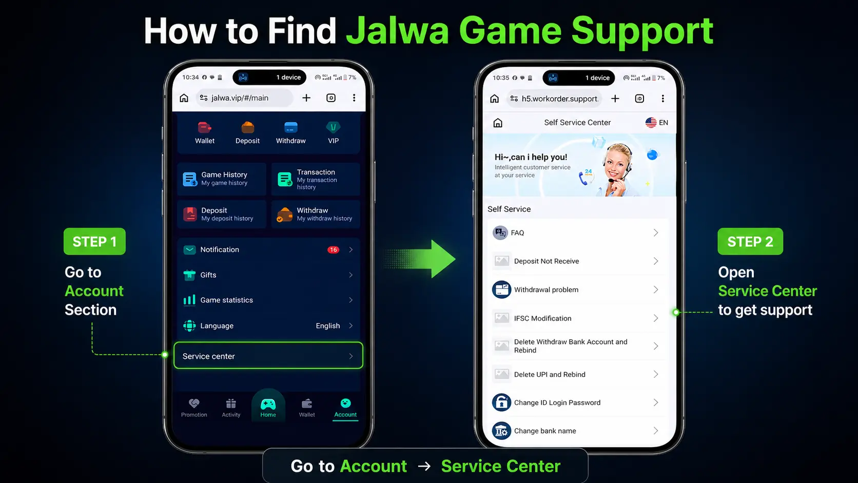 How to find Jalwa Game customer support