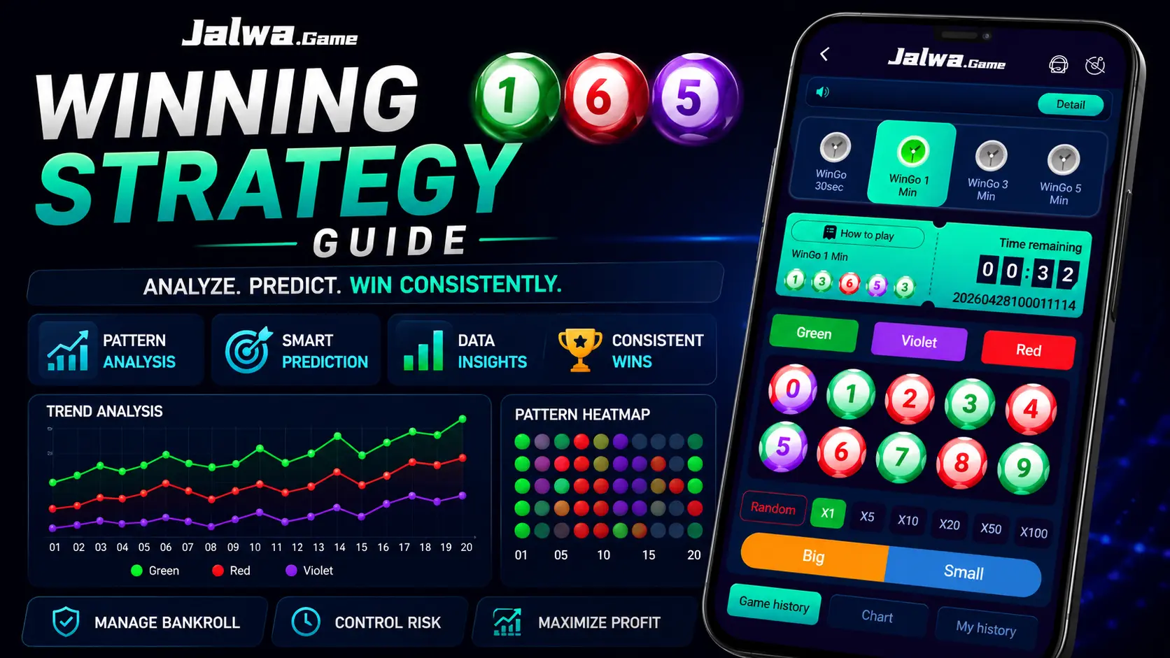wingo winning strategy guide with pattern analysis charts and game interface