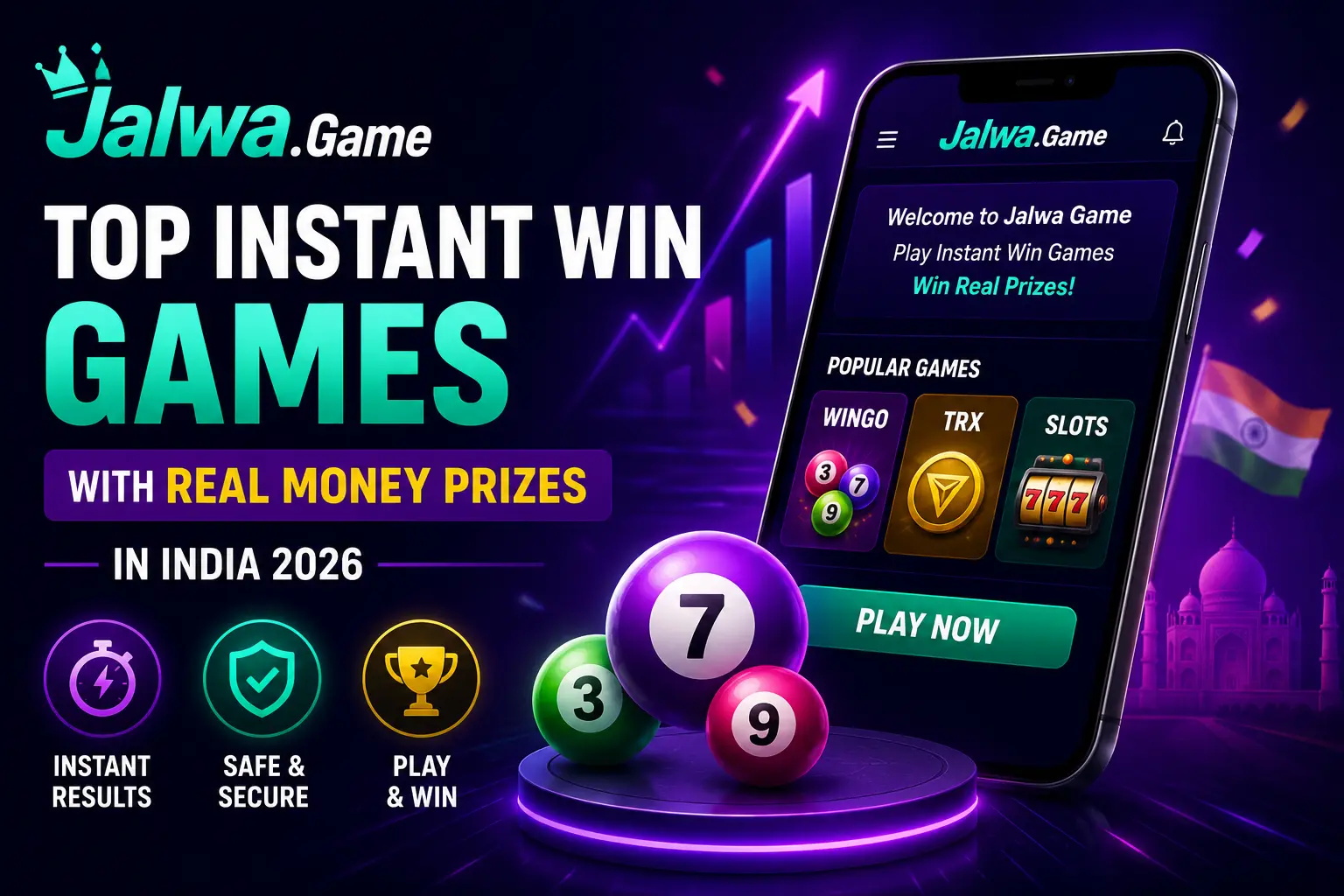 Jalwa Game instant win games with real money prizes in India 2026 featured image
